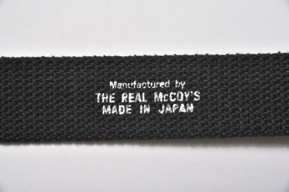 The Real Mccoys MA22017 Black Trouser Uniform Belt White