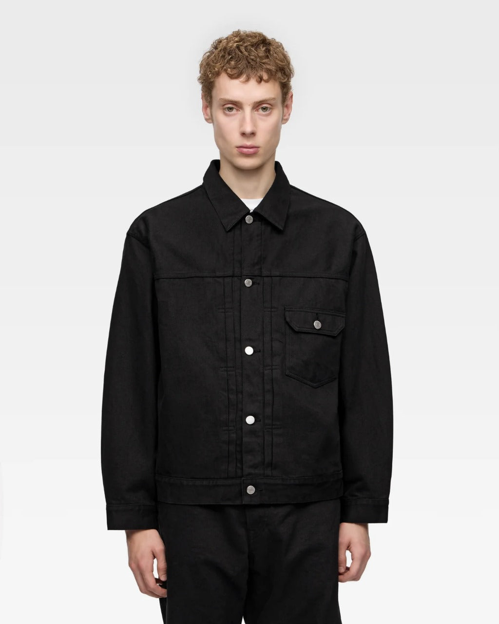 Momotaro MMGJ6001 BLK #001 DENIM JACKET - KYOTOMONTSUKI DYED