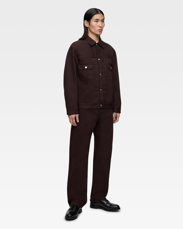 MOMOTARO JEANS MMJE6400 #400 WIDE - ONIGURUMI DYED BROWN