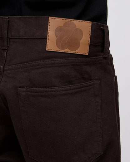 MOMOTARO JEANS MMJE6400 #400 WIDE - ONIGURUMI DYED BROWN