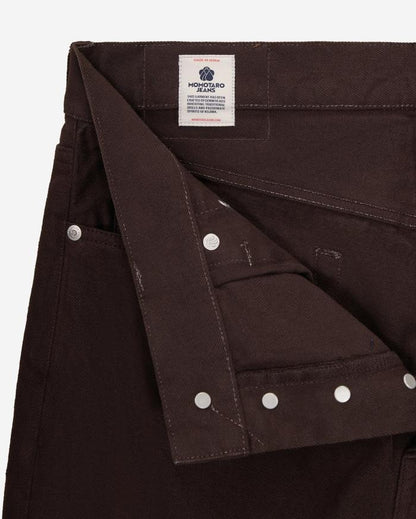MOMOTARO JEANS MMJE6400 #400 WIDE - ONIGURUMI DYED BROWN