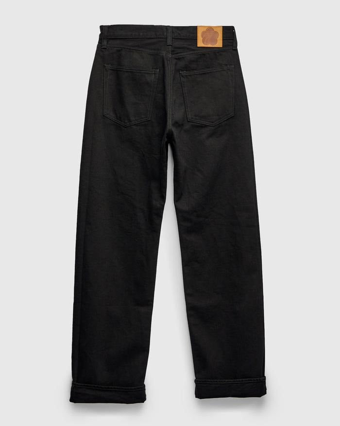 MOMOTARO JEANS MMJE6500 "Kyoto Montsuki" 15oz Black Selvedge Denim - Wide Fit