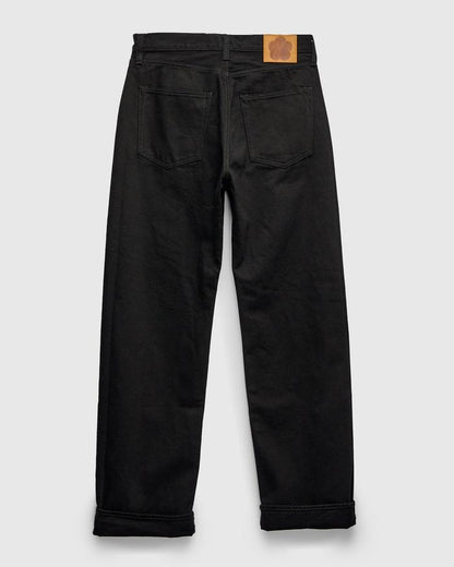 MOMOTARO JEANS MMJE6500 "Kyoto Montsuki" 15oz Black Selvedge Denim - Wide Fit