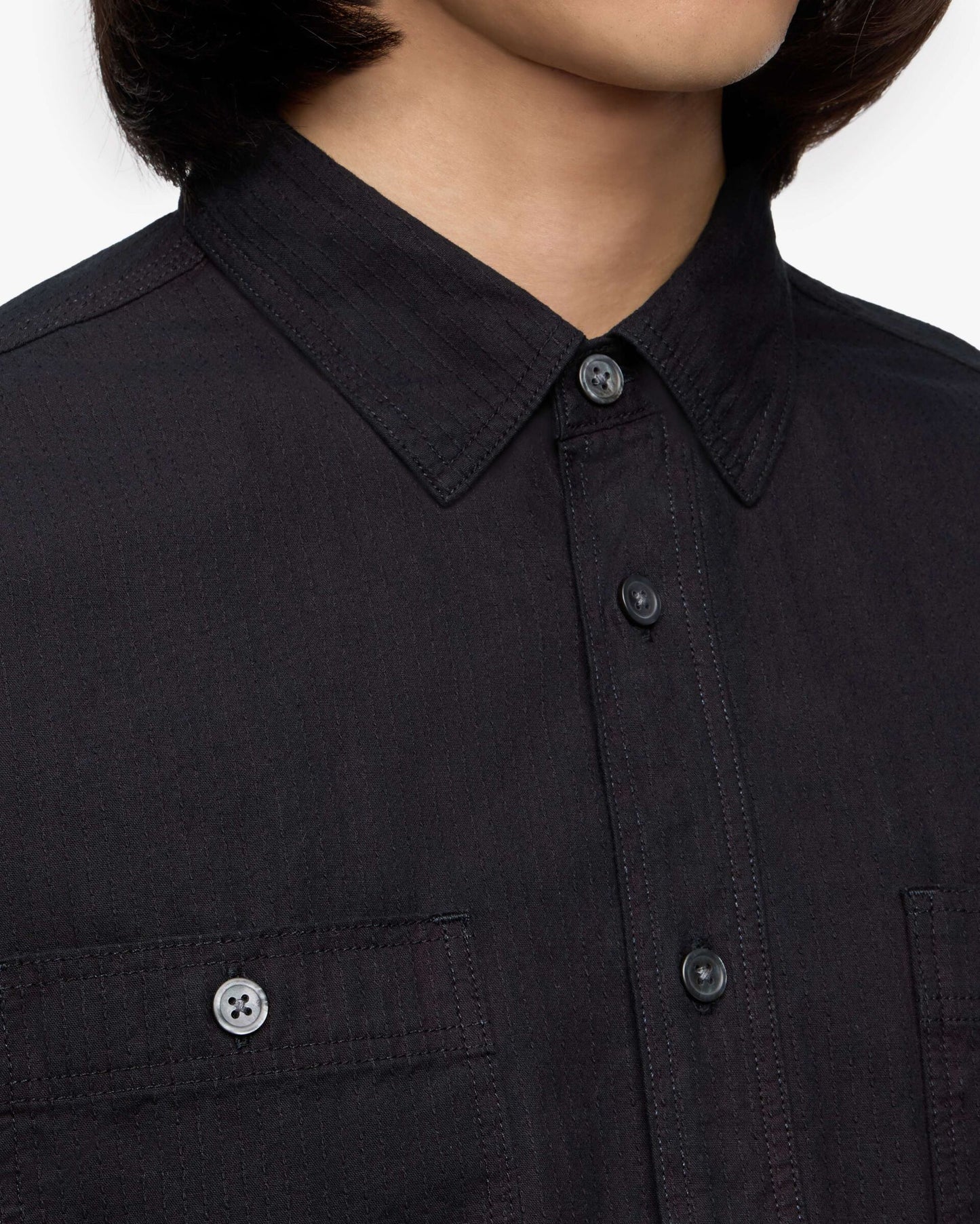 Momotaro Jeans MMLS6005 ID SASHIKO L/S SHIRT
