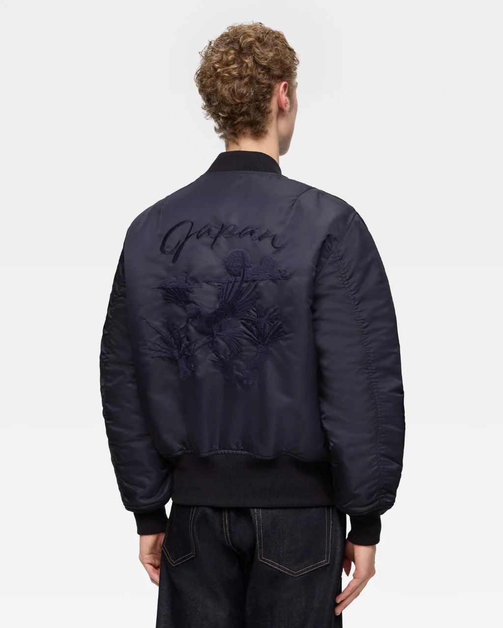 Momotaro MMOT6311 Navy EMBROIDERY MA-1