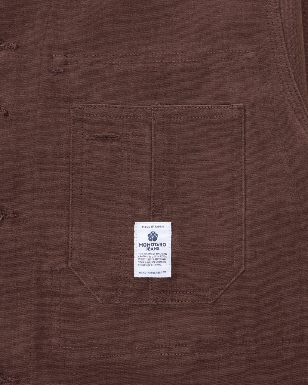 Momotaro MMOT6312 BRN DUCK COVERALL