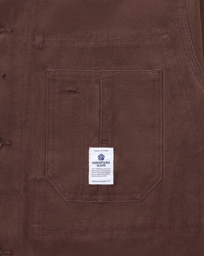 Momotaro MMOT6312 BRN DUCK COVERALL