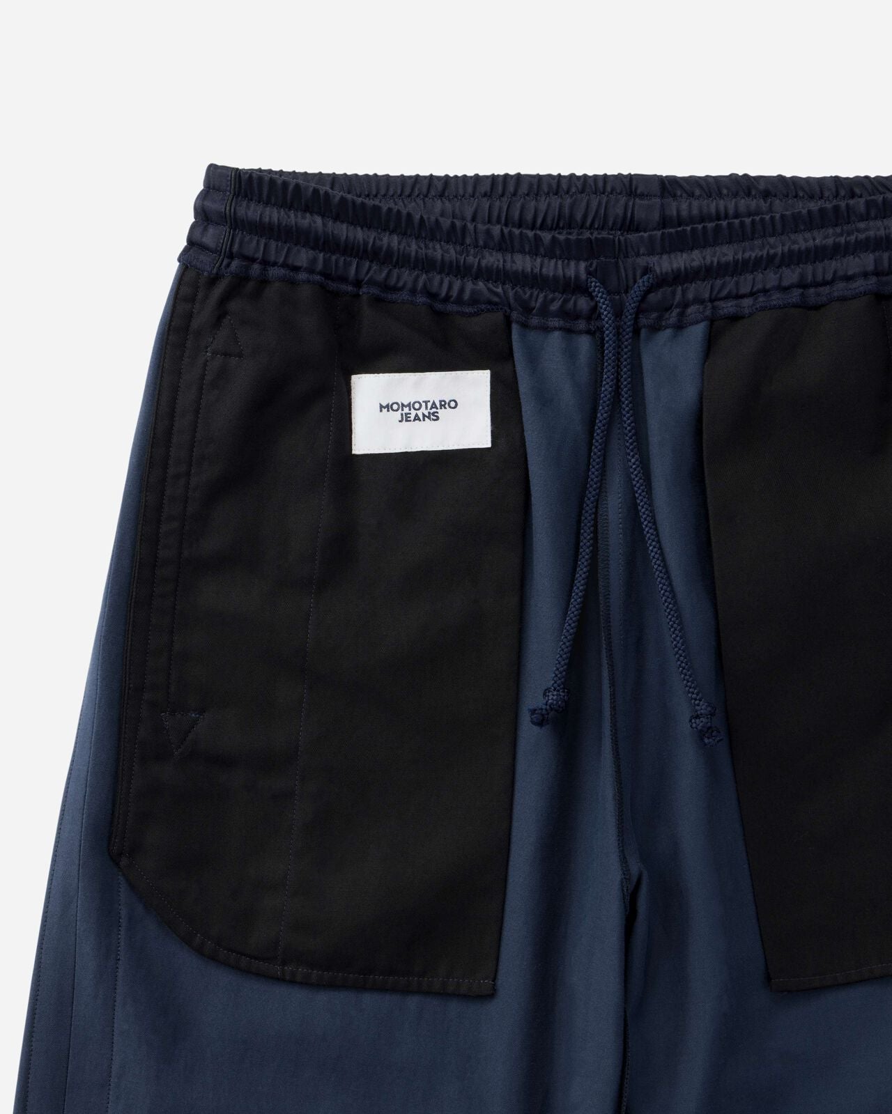 Momotaro Jeans MMPT6006 NAY SATIN SOUVENIR PANTS