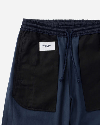 Momotaro Jeans MMPT6006 NAY SATIN SOUVENIR PANTS