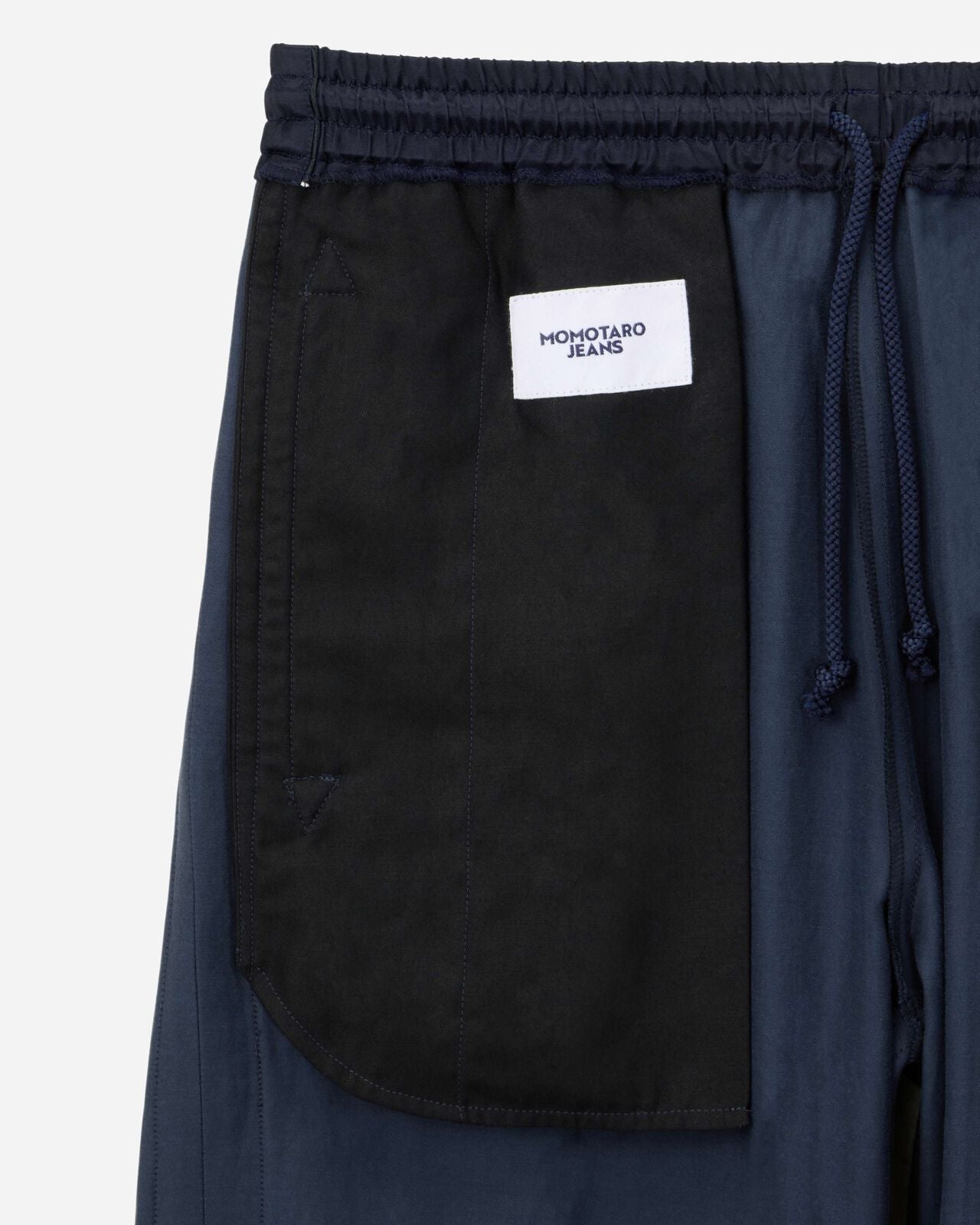 Momotaro Jeans MMPT6006 NAY SATIN SOUVENIR PANTS