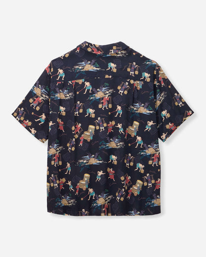 Momotaro Jeans MMSS6005 BLK RAYON S/S SHIRT