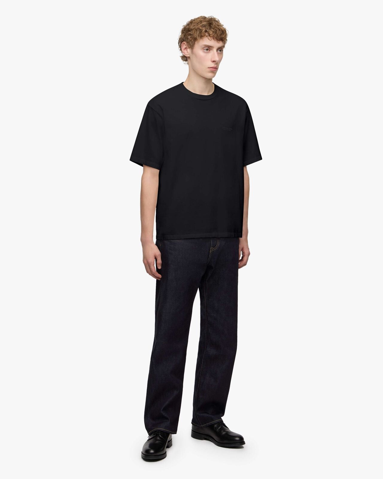 Momotaro Jeans MMTS6024 BLK ZIMBABWE COTTON S/S TEE - GHOST SHIP