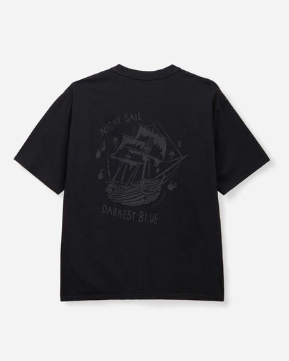 Momotaro Jeans MMTS6024 BLK ZIMBABWE COTTON S/S TEE - GHOST SHIP