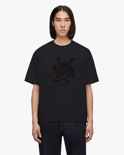 Momotaro Jeans MMTS6025 BLK ZIMBABWE COTTON S/S TEE- SKULL