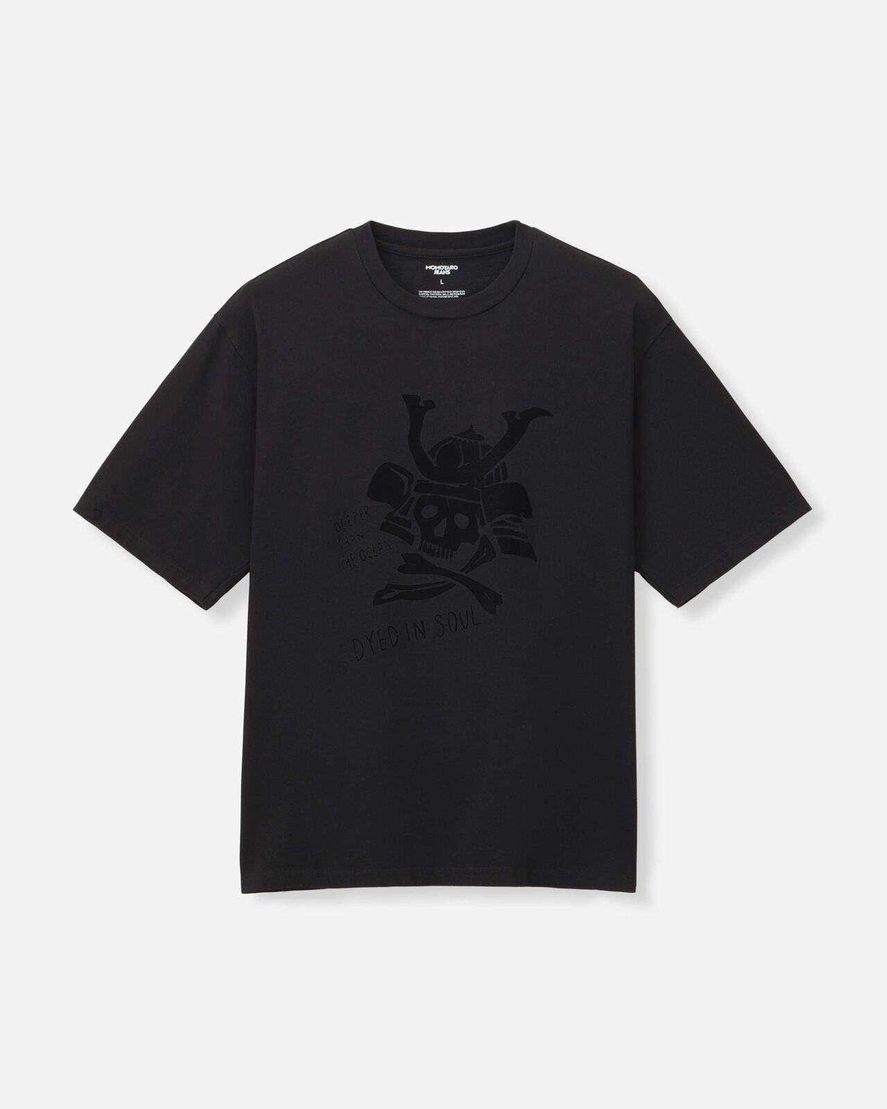 Momotaro Jeans MMTS6025 BLK ZIMBABWE COTTON S/S TEE- SKULL