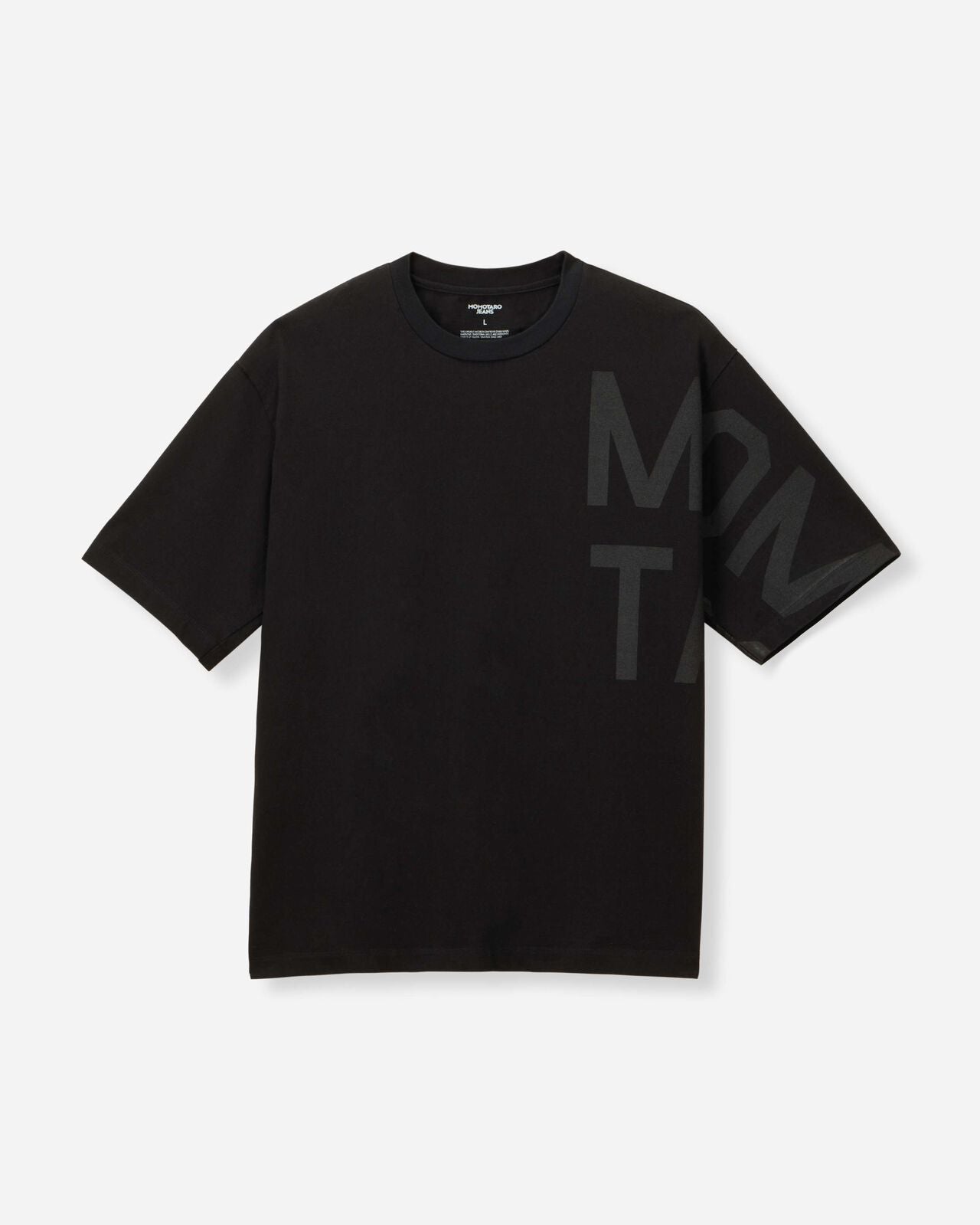Momotaro MMTS6027 BLK ZIMBABWE COTTON S/S TEE - MOMOTARO