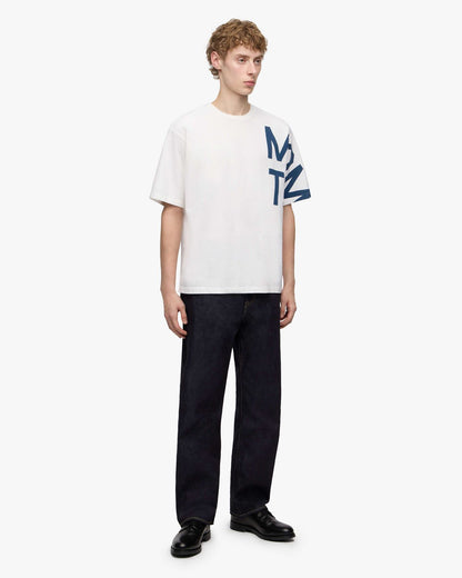 Momotaro Jeans MMTS6027 WHT ZIMBABWE COTTON S/S TEE - MOMOTARO