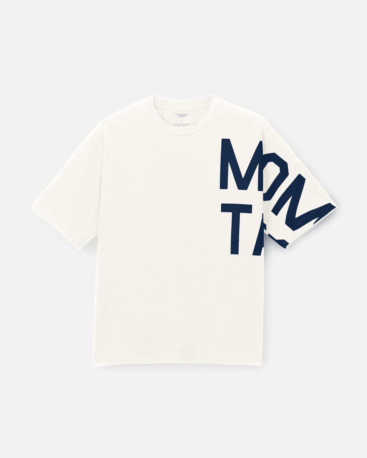 Momotaro Jeans MMTS6027 WHT ZIMBABWE COTTON S/S TEE - MOMOTARO