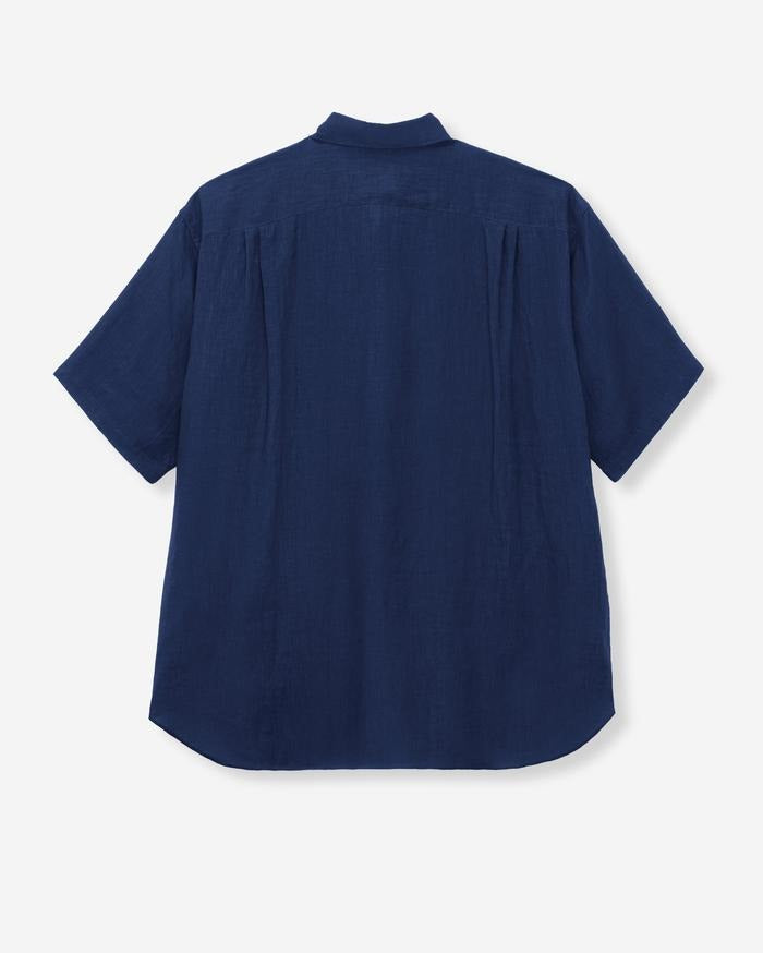 MOMOTARO JEANS MXSS1006 LINEN S/S SHIRT - INDIGO