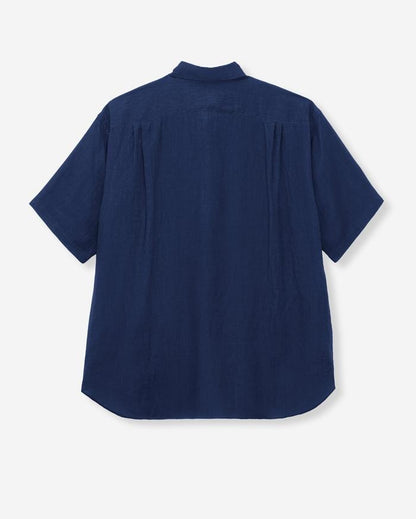 MOMOTARO JEANS MXSS1006 LINEN S/S SHIRT - INDIGO