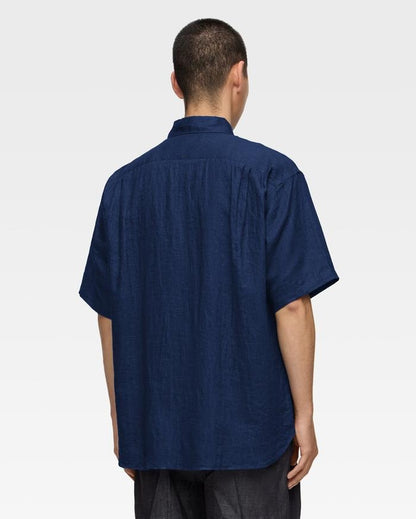 MOMOTARO JEANS MXSS1006 LINEN S/S SHIRT - INDIGO
