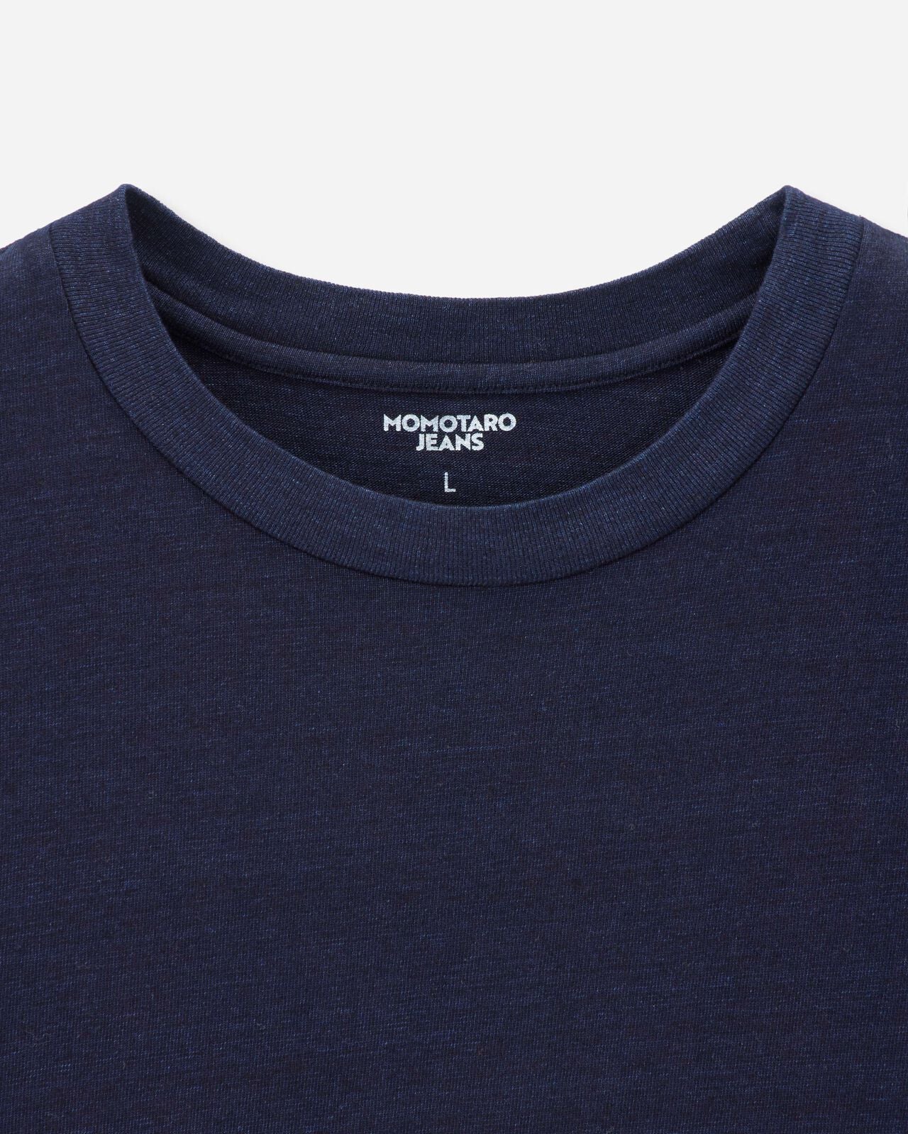 Momotaro Jeans MMTS6010 ID YARN DYED S/S TEE - INDIGO