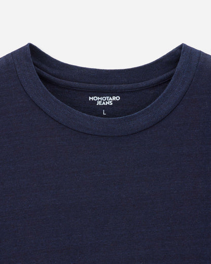 Momotaro Jeans MMTS6010 ID YARN DYED S/S TEE - INDIGO