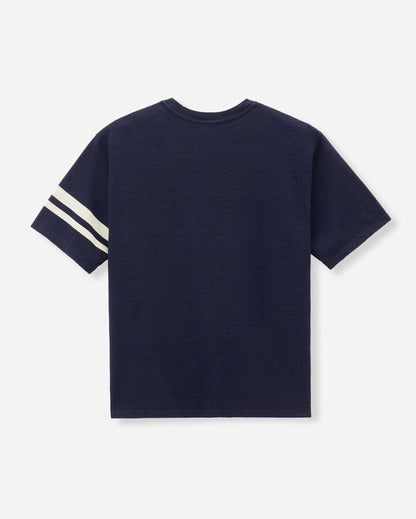 Momotaro Jeans MXTS6002 ID YARN DYED S/S TEE -DISCHARGE PRINT