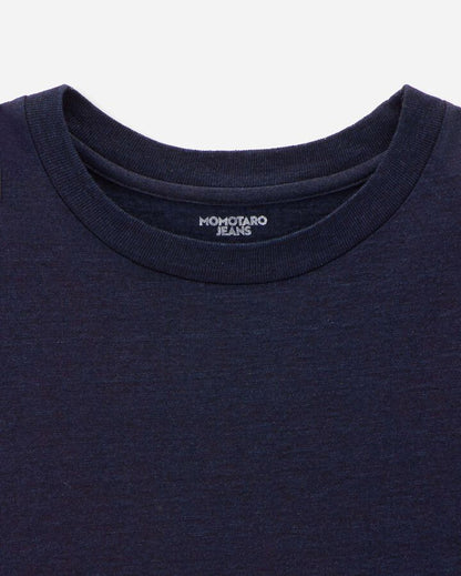 Momotaro Jeans MXTS6002 ID YARN DYED S/S TEE -DISCHARGE PRINT