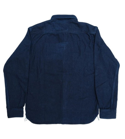 Momotaro MZLS1070 Indigo Dobby Shirt ID
