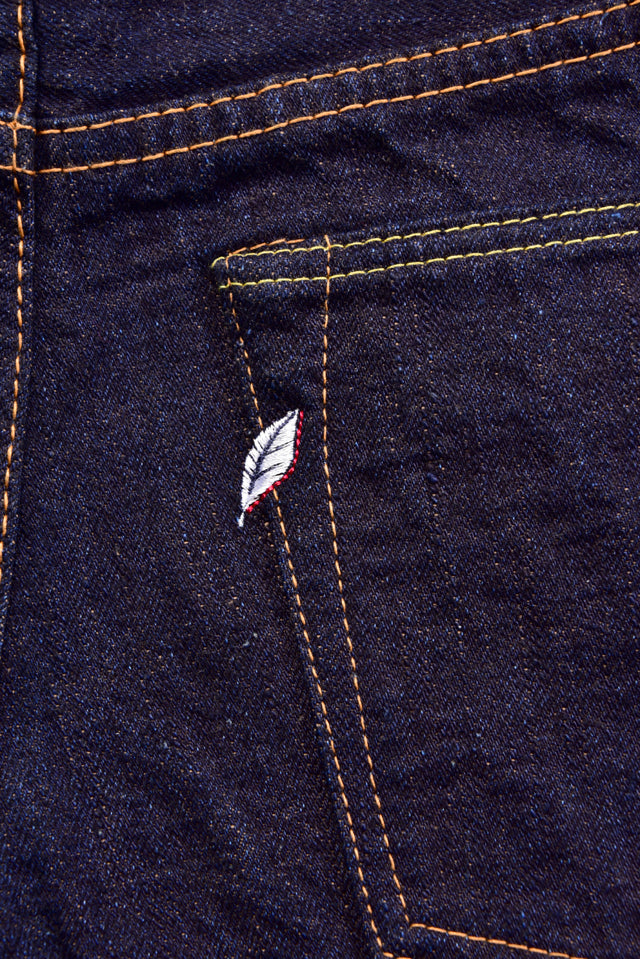 Pure Blue Japan [OG-013] 14oz Organic cotton x Recycled cotton Denim Slim Tapered