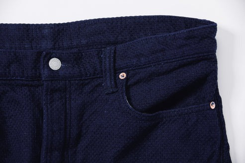 Omoto Denim 0621 ID 15oz ORI-SASHI SASHIKO RELAX FIT