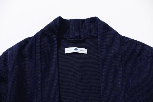 Omoto Denim 8820 ID 12oz CUBE SASHIKO DENIM HAPPI Free Size
