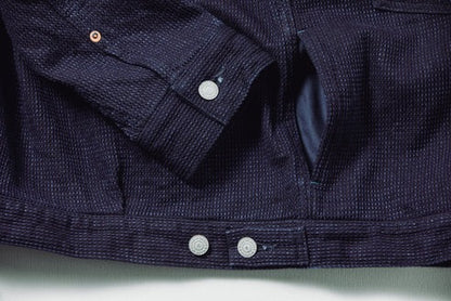 OMOTO DENIM 3220 12oz CUBE SASHIKO DENIM TYPE 2 JACKET