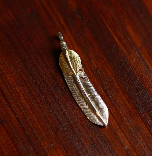 First Arrow's Silver P-514R Feather With K18 Heartfeather (M)