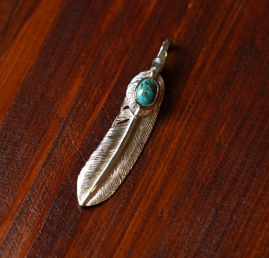 First Arrow's Silver P-516L With Heartfeather and Turquoise (M)