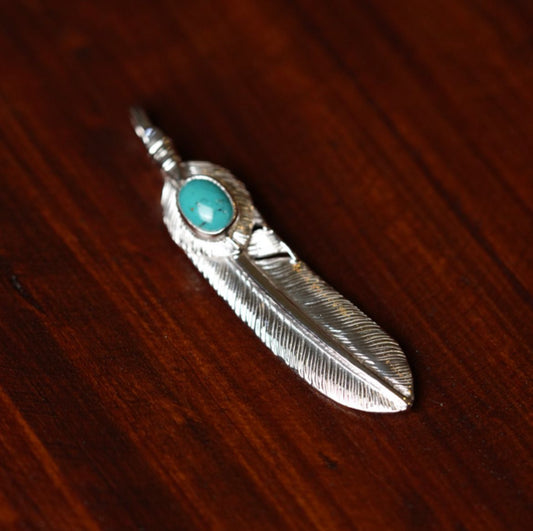 First Arrow's Silver P-516R With Heartfeather and Turquoise (M)