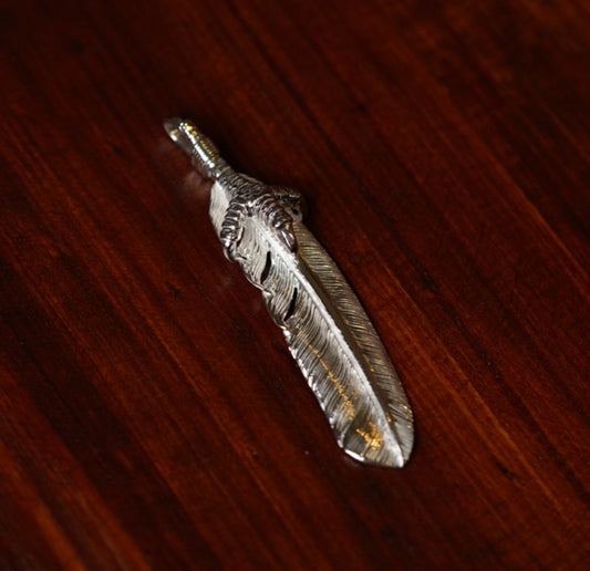 First Arrow's Silver P-567L Feather With Eagle Grab