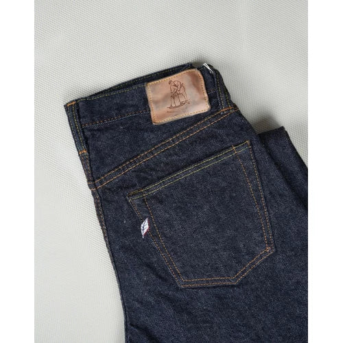 Pure Blue Japan PBE 019 Beige Core 17.5oz Relaxed Tapered
