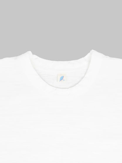 Pure Blue Japan SS-SLB-5011-WH 8oz Slub Jersey T-shirt - White