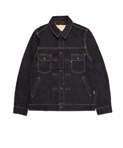 Pure Blue Japan PBJ-LIM-IA6111 Indigo x Orange Selvedge Jeans Type 2 Denim Jacket