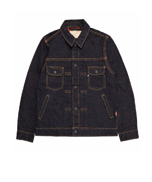 Pure Blue Japan PBJ-LIM-IA6111 Indigo x Orange Selvedge Jeans Type 2 Denim Jacket