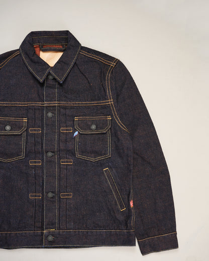 Pure Blue Japan PBJ-LIM-IA6111 Indigo x Orange Selvedge Jeans Type 2 Denim Jacket
