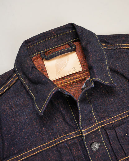Pure Blue Japan PBJ-LIM-IA6111 Indigo x Orange Selvedge Jeans Type 2 Denim Jacket