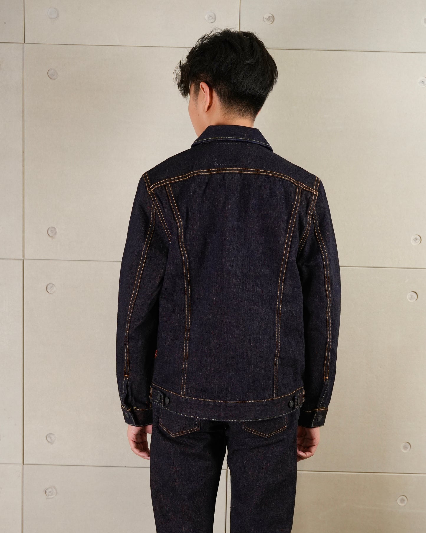 Pure Blue Japan PBJ-LIM-IA6111 Indigo x Orange Selvedge Jeans Type 2 Denim Jacket