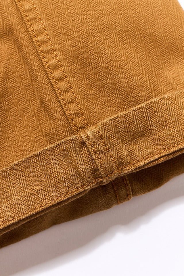 Pure Blue Japan LP-1179-CA Sulfur Dyed Herringbone Work Pants - Camel