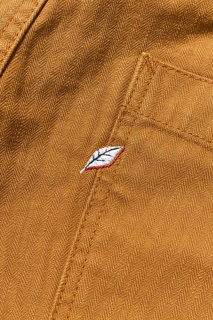 Pure Blue Japan LP-1179-CA Sulfur Dyed Herringbone Work Pants - Camel