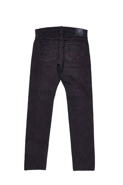 Pure Blue Japan PER-EX-019-BK 15oz Black x Persimmon Extra Slub Denim - Relaxed Tapered
