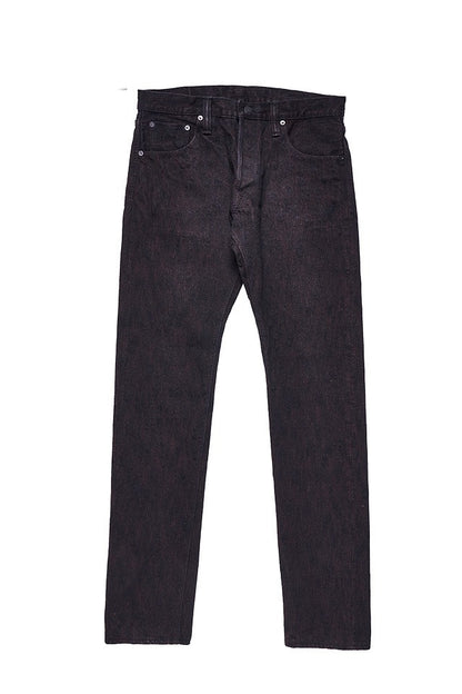 Pure Blue Japan PER-EX-019-BK 15oz Black x Persimmon Extra Slub Denim - Relaxed Tapered