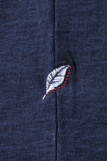 Pure Blue Japan SS-5011-D Indigo Jersey Crew Neck T-shirt - Dark Indigo